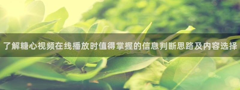 糖心vlog免费入口