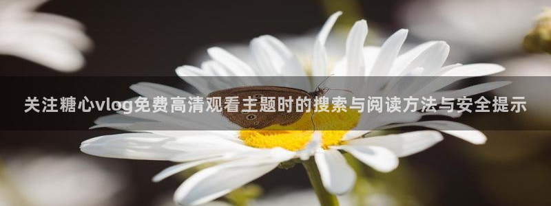 糖心vlog官网入口地址:关注糖心vlog免费高清观看主题时的搜索与阅读方法与安全提示
